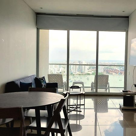 Apartamento En Lujoso Edificio H2 Plaza Bocagrande Cartagena Exterior foto
