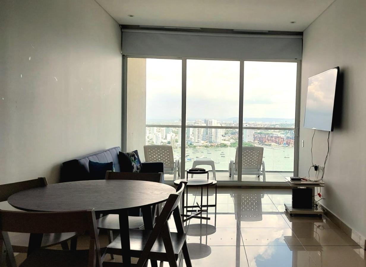 Apartamento En Lujoso Edificio H2 Plaza Bocagrande Cartagena Exterior foto